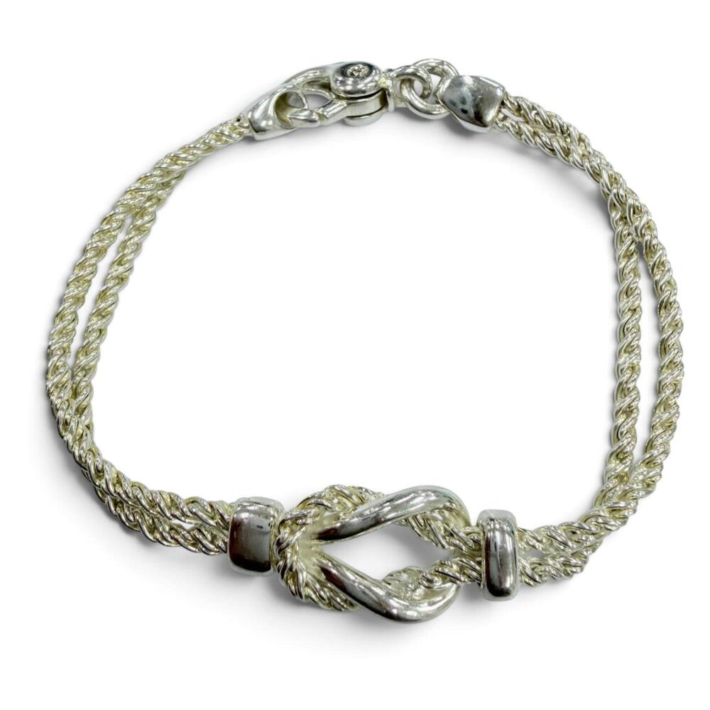 TIFFANY & CO. Vintage Silver Love Charm Bracelet